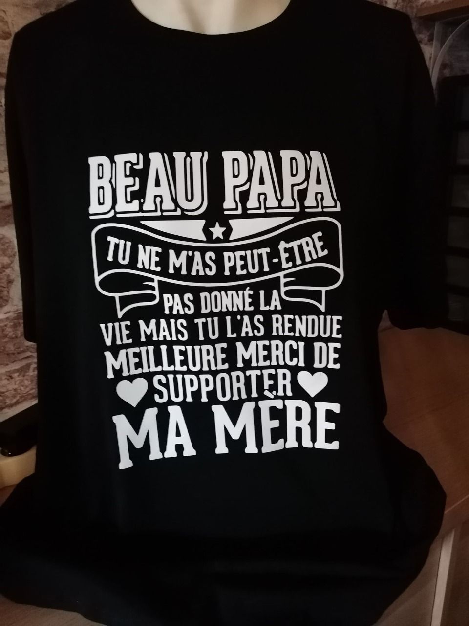 Tee-shirt Beau-Papa du 3 XL au 7 XL